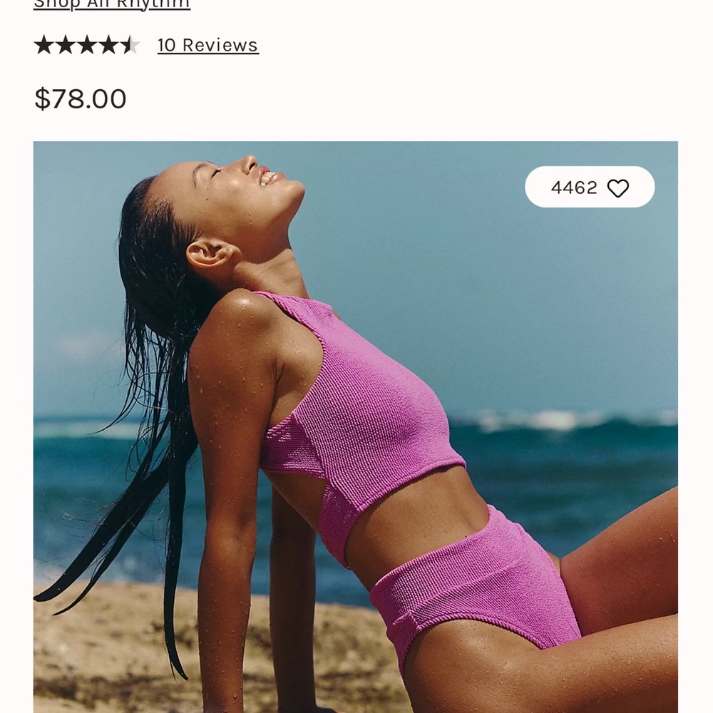 Free People Pink Bikini Set